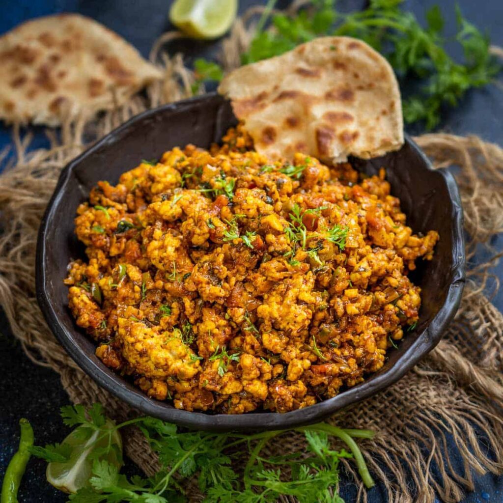 A plate of healthy and delicious egg bhurji recipe