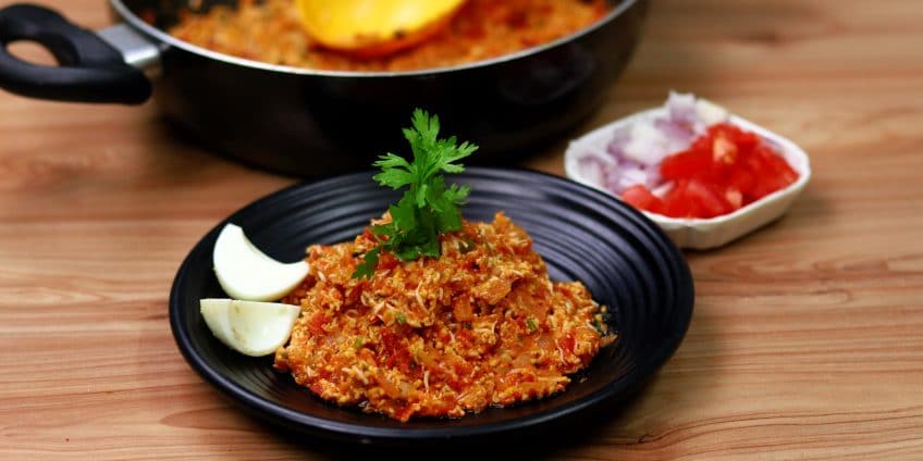 A plate full of delicious and healthy Egg Keema