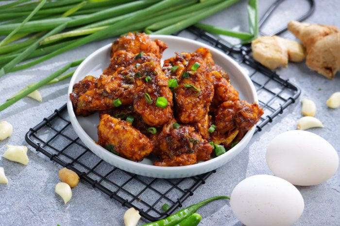 A delicious bowl of egg manchurian