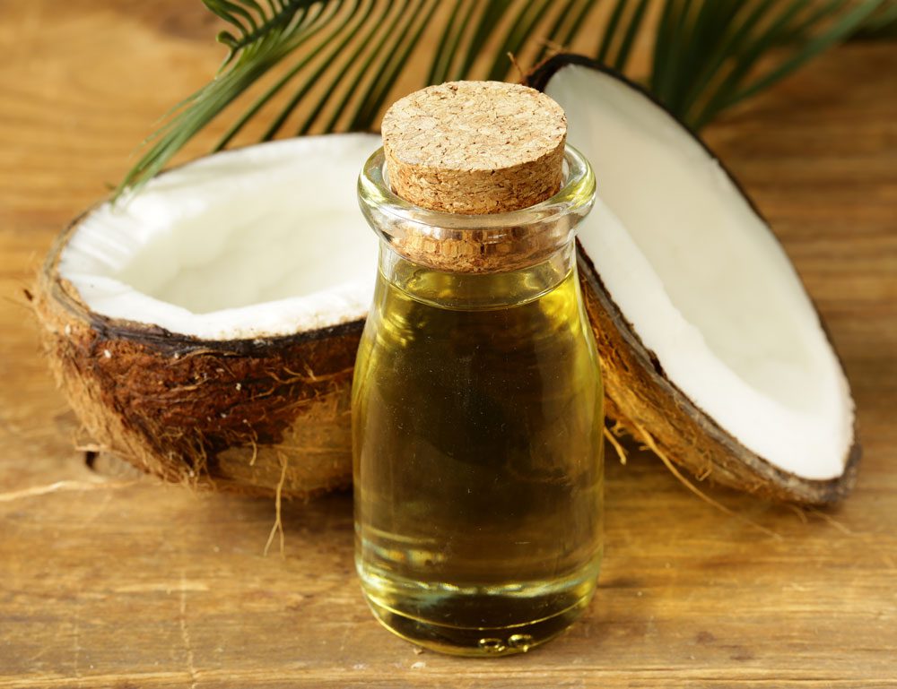 A bottle of pure coconut oil, Nutriplus VCO