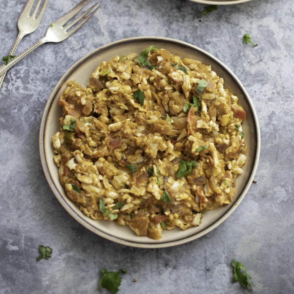 A bowl of healthy Egg keema