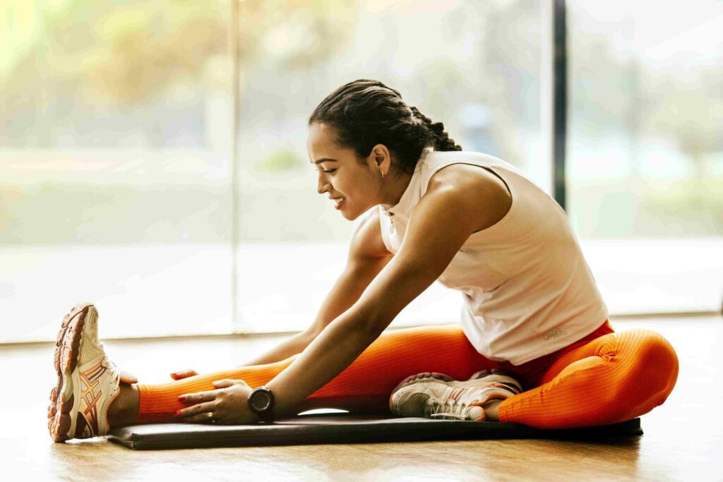 A woman striving to achieve good health